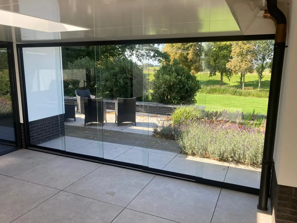 Dubbele glazen schuifdeur